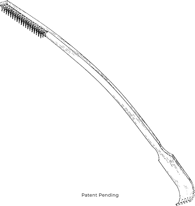 Bamboo Back Scratchers, Curved Aggressive Scratching Hand Tool for Adult Men, Designed Patented and Assembled in The USA