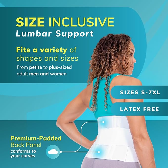 BraceAbility Plus Size 2XL Bariatric Back Brace - XXL Big and Tall Lumbar Support Girdle for Obesity Lower Back Pain in Extra Large, Heavy or Overweight Men and Women (Fits 50"-55")