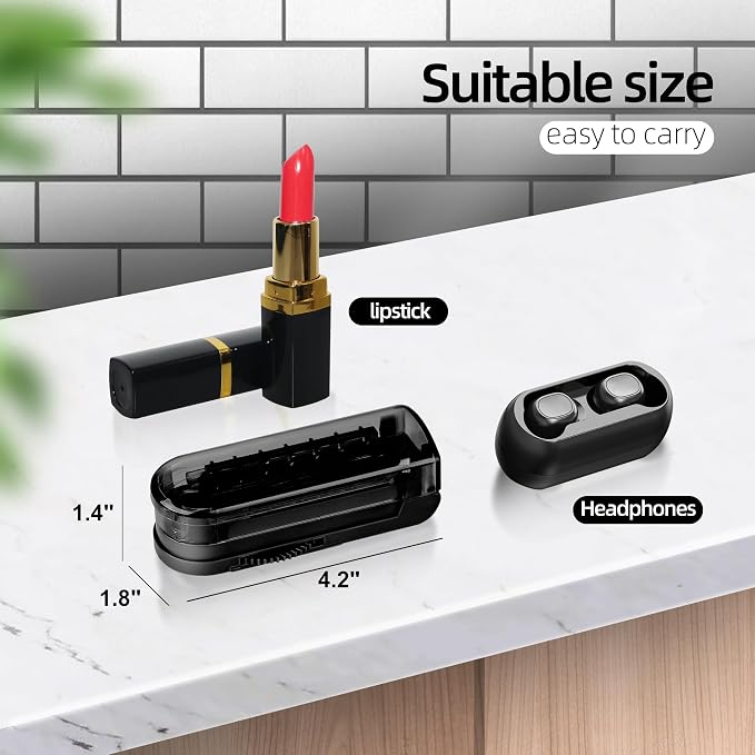 DUBSTAR Pill Cutter Splitter for Small and Tiny Pills, Multiple Pill Cutters for Small or Large Pills, Adjustable Pill Splitter with Centering Device and Blade Guard for Multi Tablets (Black)