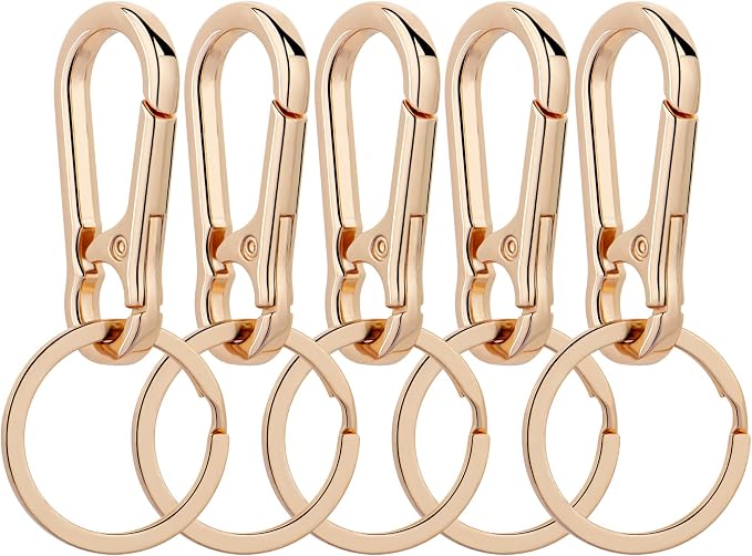 Wikavanli Metal Keychains Keyring Key Chain Ring Clip Holder Organizer for Home Car Keys Key Finder Women Men
