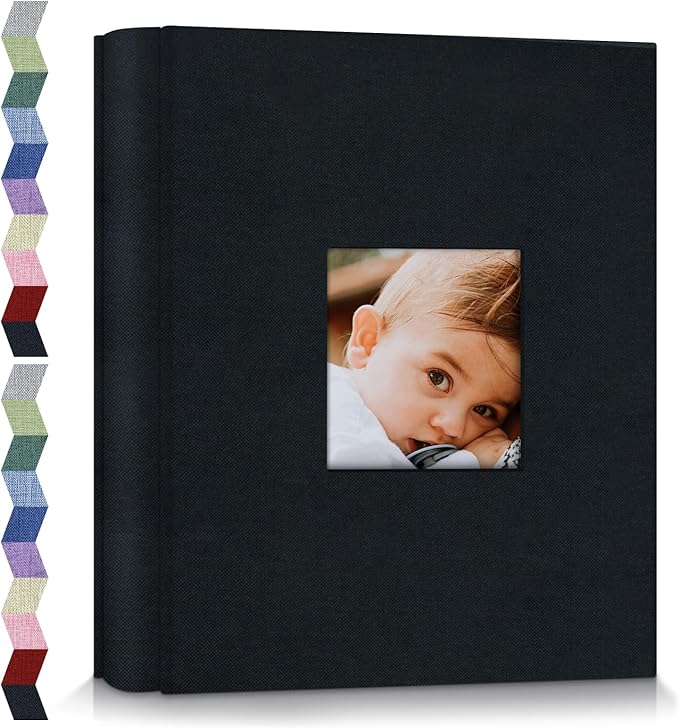popotop Photo Album 4x6-600 Photos Photo Books with 600 Horizontal and Vertical Pockets,Linen Cover Albums for Family Wedding Anniversary Baby Vacation Pictures