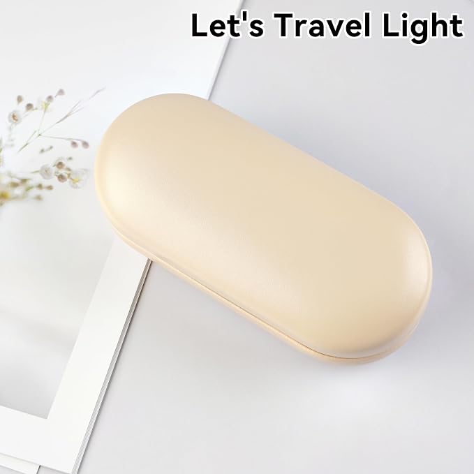 Eyeglass Case Double Sided Travel Size Cute Portable Contact Lens Box 2 in 1 Multifunction With Tool for Daily Outdoor Office