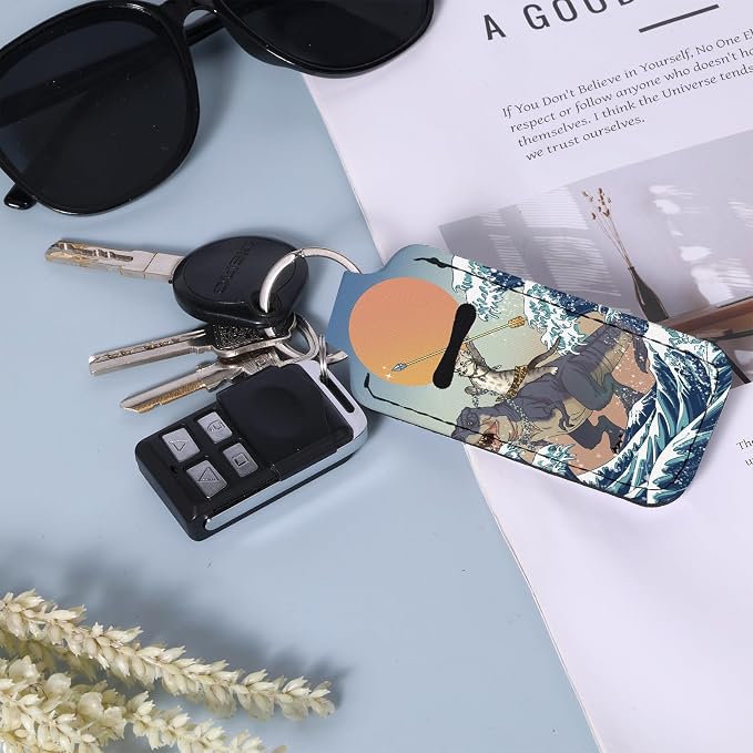 Cute Chapstick Holder Keychain,Lipstick Neoprene Clip-on Lip Balm Holder for Woman