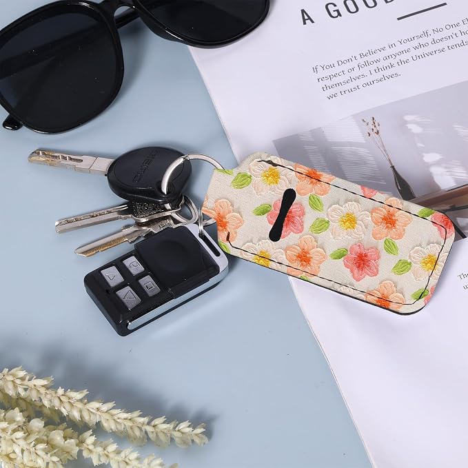 Chapstick Holder Keychain Lip Balm Holder with Clip
