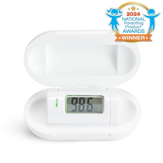 Munchkin Forehead Baby Thermometer for Newborns, Kids and Adults, White