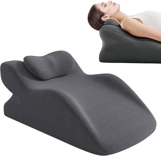 27 Degree Couples Pillow, Wedge Pillow for Acid Reflux Relief,Bed Wedge Pillow for Sleeping,Leg Elevation Pillows for After Surgery,Under Knee Pillow for Sleeping On Back