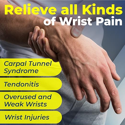 Sparthos Wrist Support Sleeves (Pair) - Compression Wrist Brace for Men and Women - Carpal Tunnel Tendonitis Arthritis Pain Relief Sports Injuries Instability Wrists Palm Hand Pain RSI (Beige-XL)