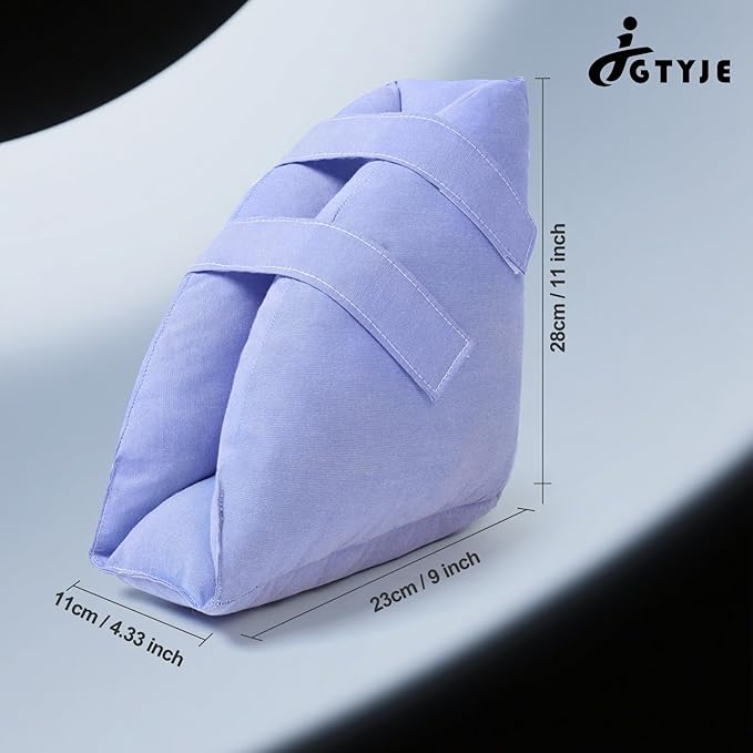 Heel Protectors for Pressure Sores - Adjustable Bed Sore Heel Boot, Pressure Ulcer Cushion Pillow for Elderly Bedridden & Surgery Recovery, Ankle & Foot Support Supplie