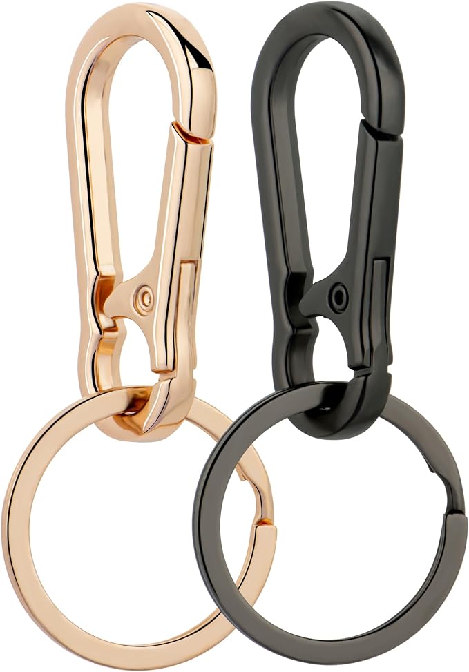 Wikavanli Metal Keychains Keyring Key Chain Ring Clip Holder Organizer for Home Car Keys Key Finder Women Men