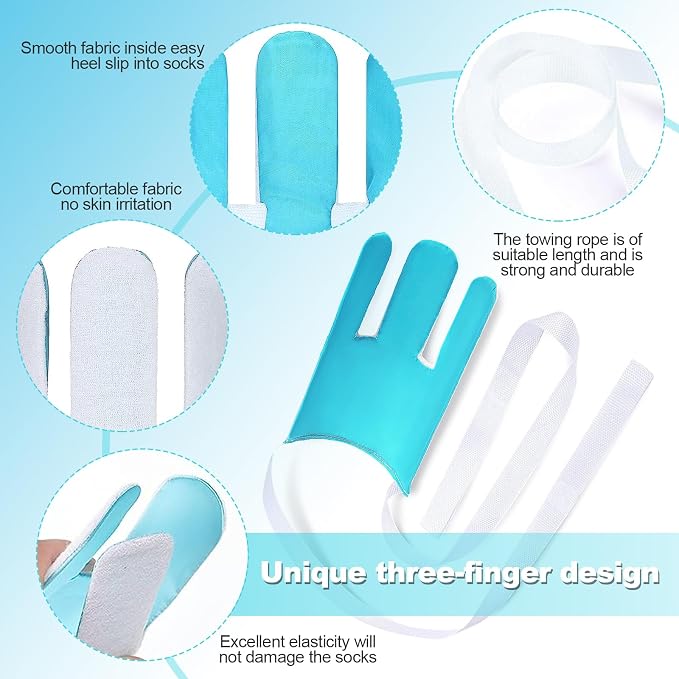 Sock Aid Tool,Easily Pull on Socks Without Bending, for Elderly, Disabled,Pregnant, Diabetics