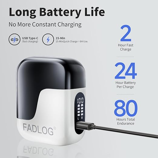 Hearing Aids for Seniors with Noise Cancelling - FDA Registered Invisible Hearing amplifiers,3 Modes,60hrs Chargingcase,Lightweight Amplifier for Elderly Men and Women