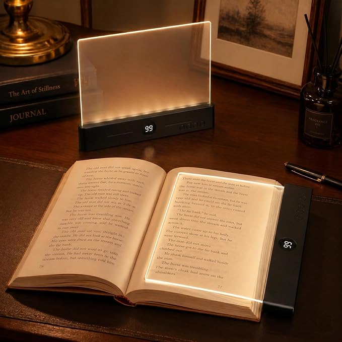30 LED Book Light for Reading at Night in Bed, Rechargeable Book Page Light, 3 Color Temperatures, Stepless Dimming, 1-99 Min Timer, 2-in-1 Reading Light Light & Night Light, Gift for Readers Black