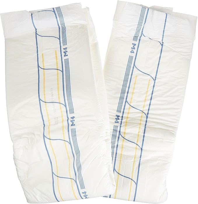 Abena Abri-Form Comfort Plastic-Backed Briefs, Level 4, (Medium To Large Sizes) Medium, 84 Count