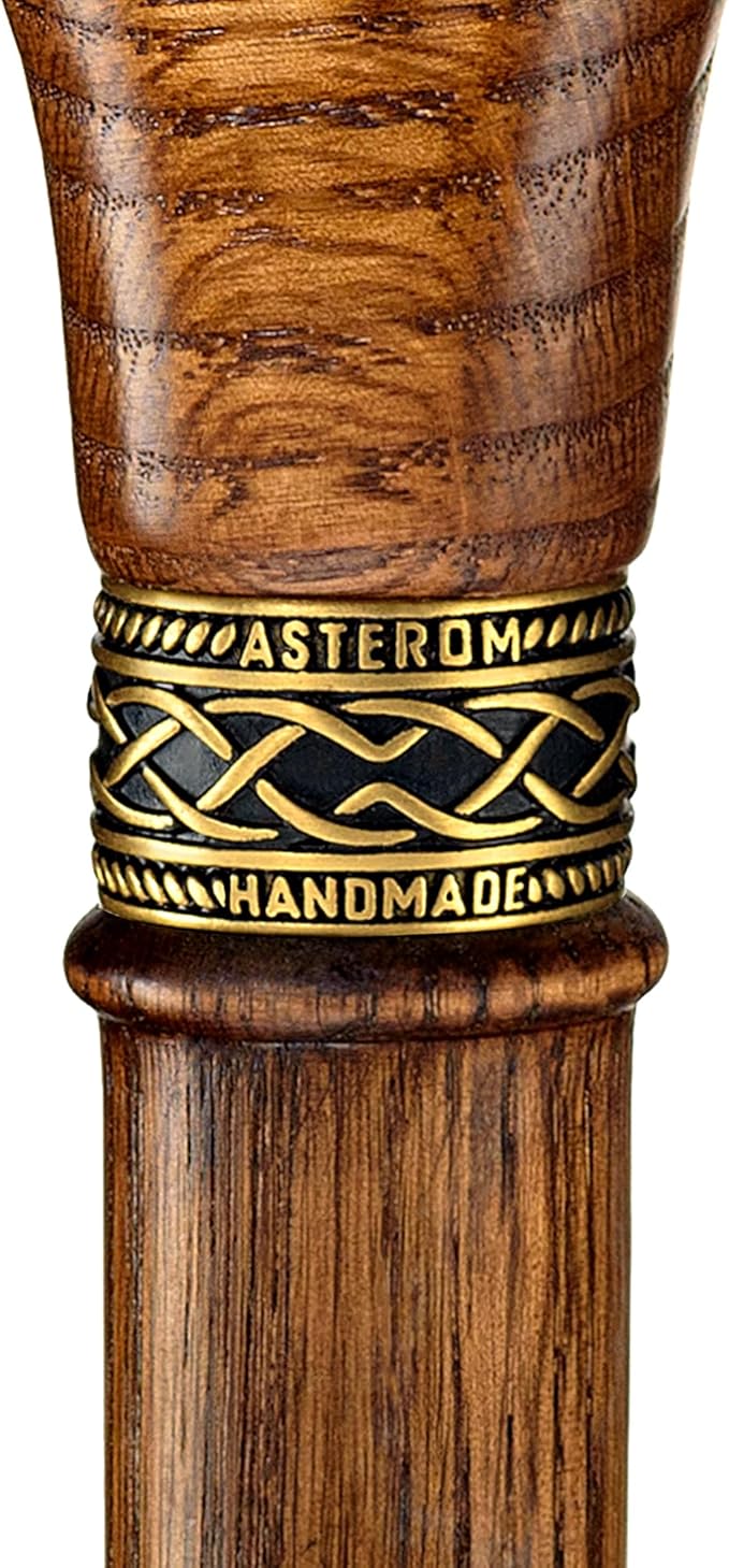 Asterom Walking Cane - Handmade, Ergonomic, Wooden - Canes for Men & Women - Walking Sticks for Seniors, Unique, Wood