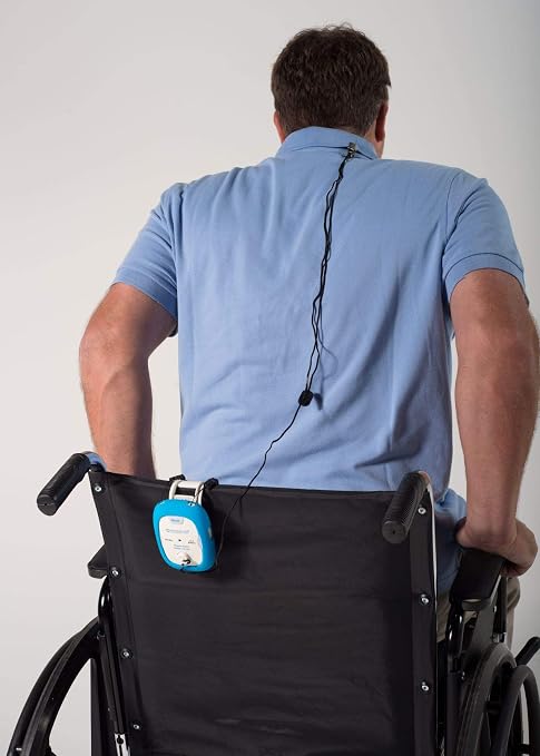 Patient Aid Chair & Bed Alarm - Magnet Pull Cord Alarm for Elderly & Dementia Patients - Helps Prevent Falling & Wandering - with Battery, Magnetic Caregiver Alert & 3 Mounting Options