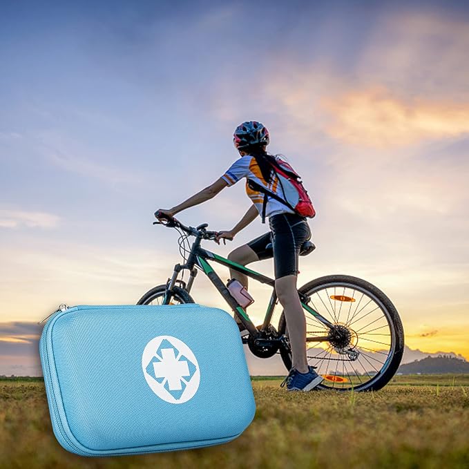 Car-Home Survival First-Aid Kit Emergency-Kit - Blue 277Piece Equipment Travel Supplies First Aid Set Home Essentials Camping Hiking YIDERBO | Camping Equipment for Camping Hiking Home Travel