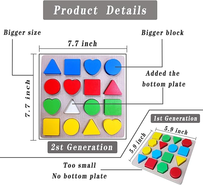 2nd Generation - Dementia Activities for Seniors,Wooden Alzheimers Products for Elderly,Keep Cognitive and Busy Puzzles Gifts & Games