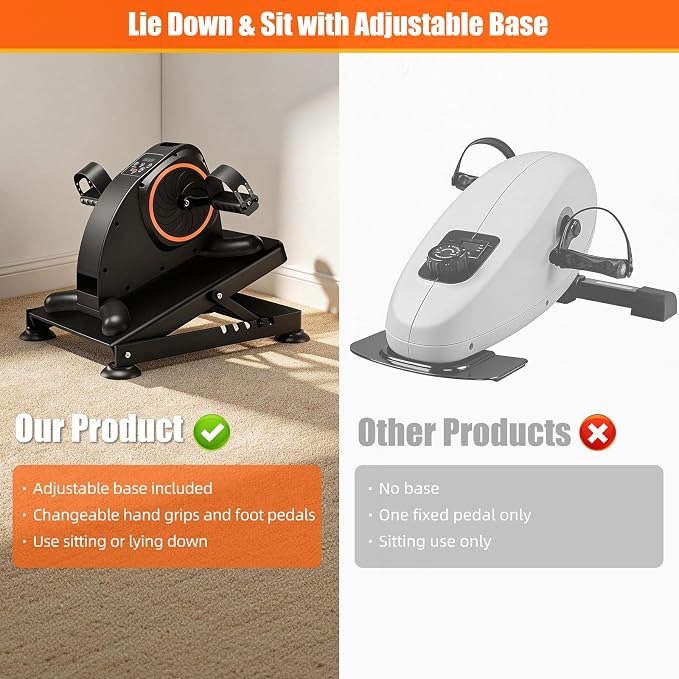 Arm and Leg Exercise Pedal Machine for Seniors, Seated Rehabilitation Bike for Physical Therapy, Elderly Stroke Recovery & Mobility Training Equipment