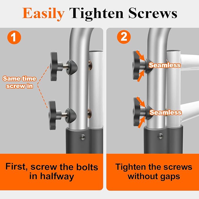 Toilet Safety Rails for Elderly, Adjustable Handicap Toilet Seat with Handles, Sturdy Toilet Support Frame with Arms for Seniors and Disabled