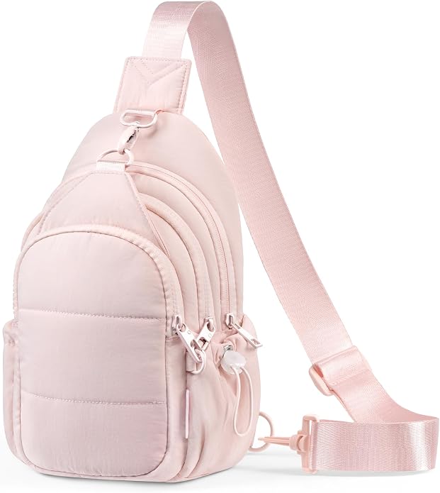 TOPEAST Sling Bag for Women, Anti-Theft Crossbody Bag with RFID Blocking & Small Water Bottle Holder for Travel