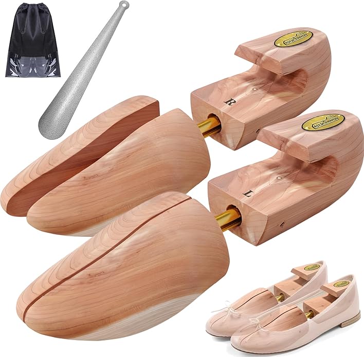 eachway Cedar Shoe Trees for Men and Women, Wooden Shoe Stretcher, Sneaker and Dress Shoe Widener, Shape Keeper