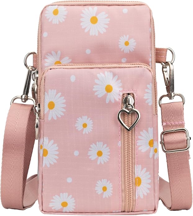 Small Crossbody Bag for Women - Mini Phone Purses with Crossbody Strap and Wallet - Nylon Arm Bag