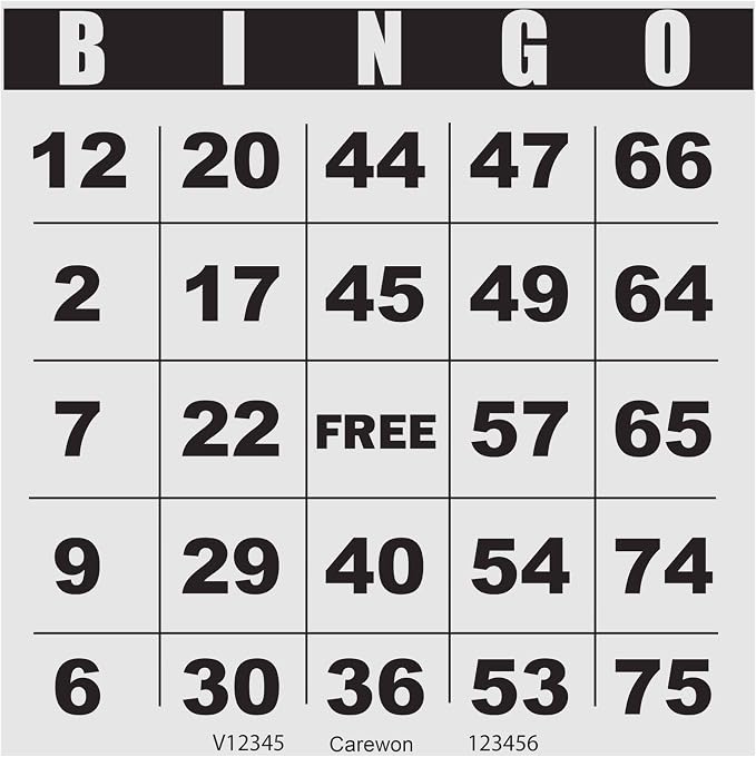 200 Bingo Cards, Large 4.5 x 4.5 Inch, Paper Bingo Sheets | Classic Newsprint, Disposable with Daubers or Reusable with Chips — Proudly Made in USA