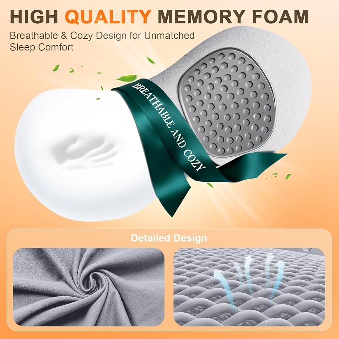 FunBy 3-in-1 Electric Lumbar Support Pillow,Triple Fusion Back Massager with Heat,Vibration&Traction,Back Support Pillow for Bed and Chair,Lumbar Support Pillow for Lower Back Pain Relief-LightGray