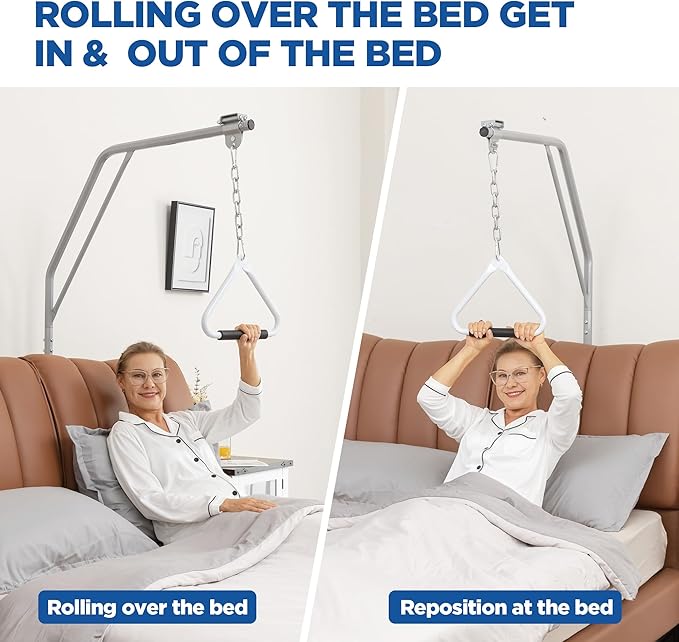 Trapeze Bar for Bed Mobility, Free Standing Trapeze Bar, Assisting Patient and Elderly in Bed, Strong and Work Well