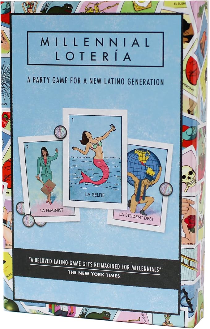 Blue Star Press Millennial Loteria Game: Family Fiesta Edition Mexican Bingo