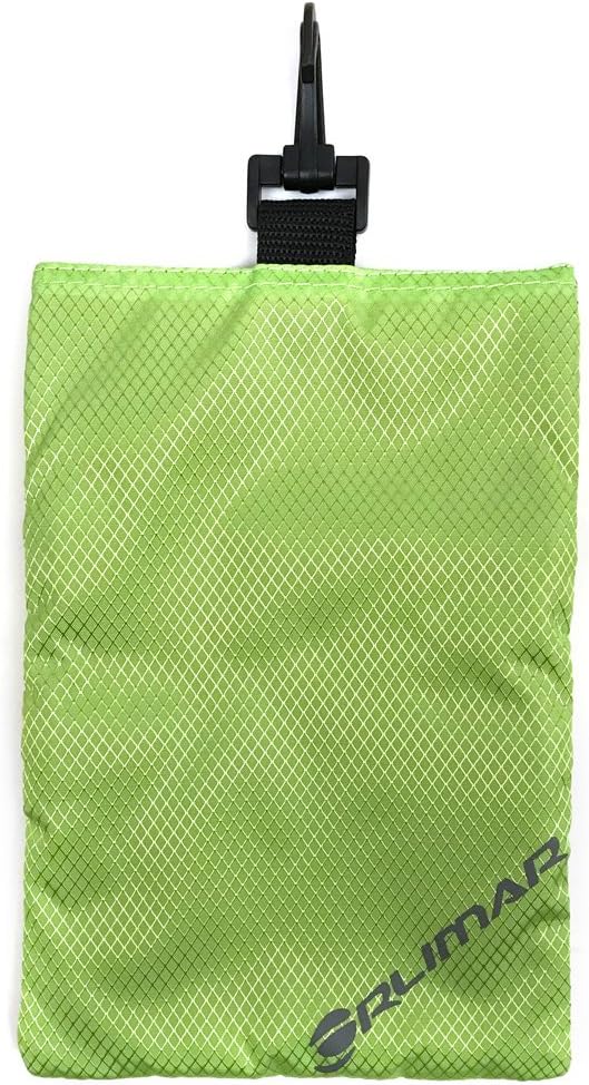 Orlimar Detachable Golf Accessory Pouch, 3 Zippered Pockets for Valuables and Golf Accessories, Clips to Your Golf Bag for Extra Storage and Easy Access.