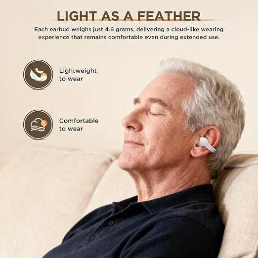 Hearing Aids for Seniors Rechargeable OTC Hearing Aids Comfortable Semi In Ear Design No Ear Blocking 16 Channel Smart Noise Reduction Whistle Suppression HD Clear Sound Digital Battery Display 70+ Hours Long Standby 5 Volume Levels Easy to Use