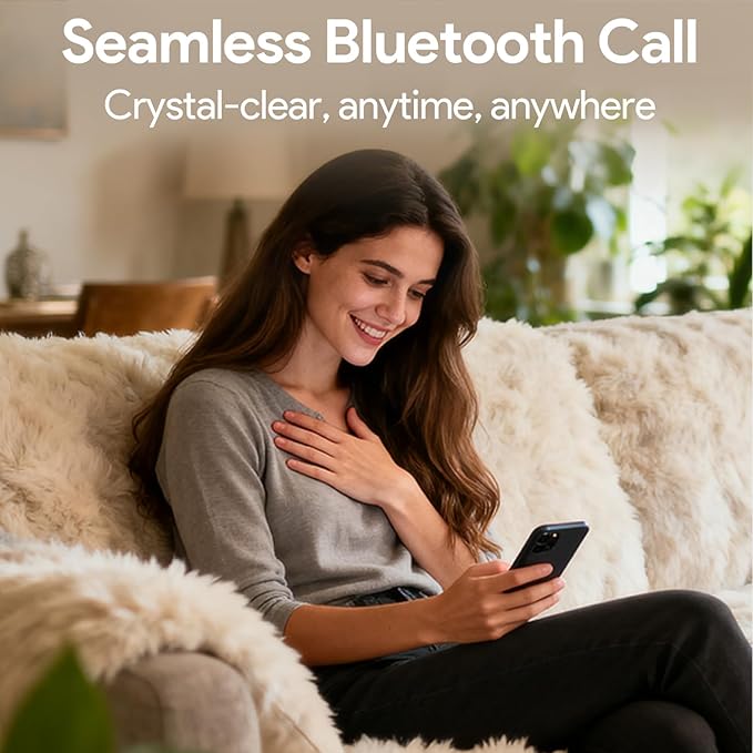 Yeasound Hearing Aids RIC800 for Seniors & Adults, Bluetooth Hearing Aids Calls & Music Enabled, AI Algorithm for Noise Reduction and Speech Enhancement, Lightweight, Long-Lasting and Waterproof