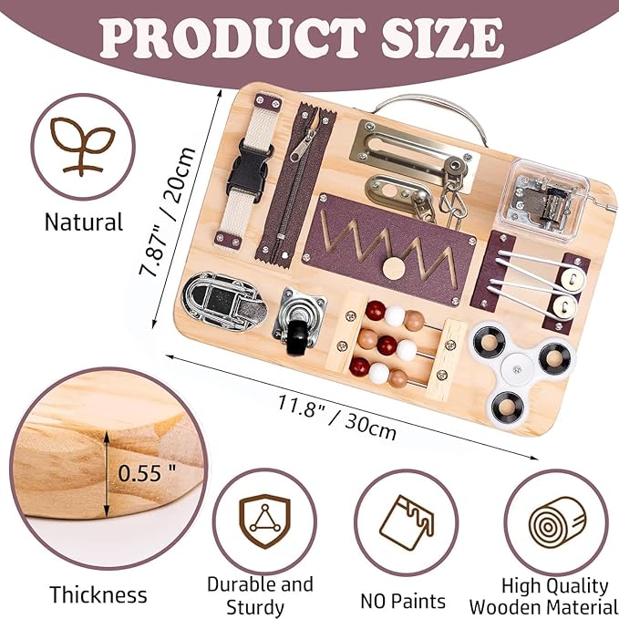 Dementia Activities for Seniors,Fidget Busy Board for Adults with Dementiam Activities for Seniors,Memory Games for Autism Adult,Assistance Products Elderly Patients, Gift Toys for Alzheimers Autism