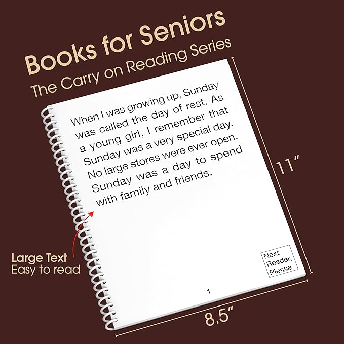 Keeping Busy Large Print Books for Seniors Funny Story Paperback Short Stories for Adults Dementia Books for Older Women & Men Dementia Activities to Keep Busy Alzheimers Activities (Set 1)