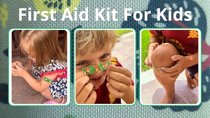 Travel First Aid Kit for Kids and Adults – 142 Pc. Includes Reusable Bag, Whistle and Compass. for Car, Home, Purse - Mini First Aid Kit Travel Size TSA-Approved.
