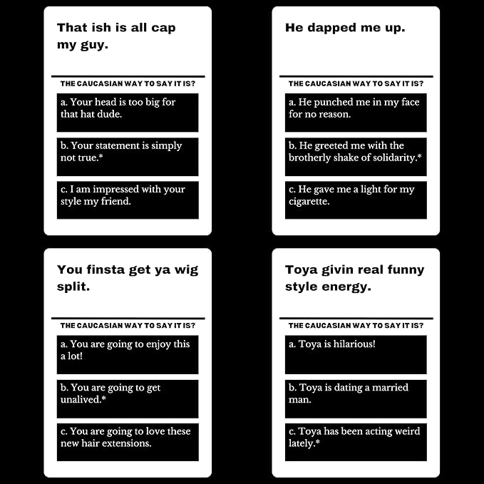 99 Black Slang Phrases – A Funny Card Game that Helps You Learn the Slang Everyone Else Already Knows