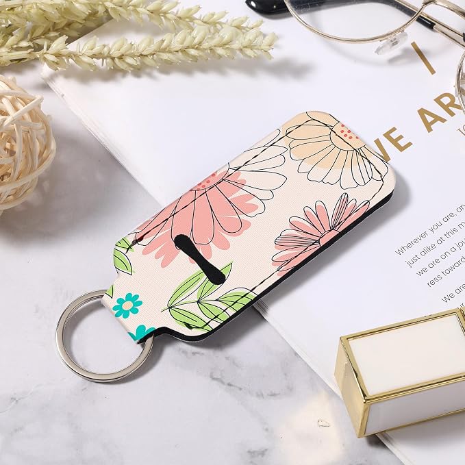 Chapstick Holder Keychain Lip Balm Holder with Clip
