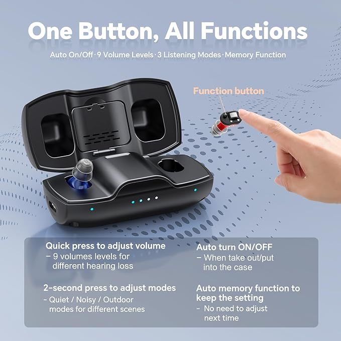iBstone Nova Hearing Aids for Seniors Adults, Superior Sound Quality, Pair