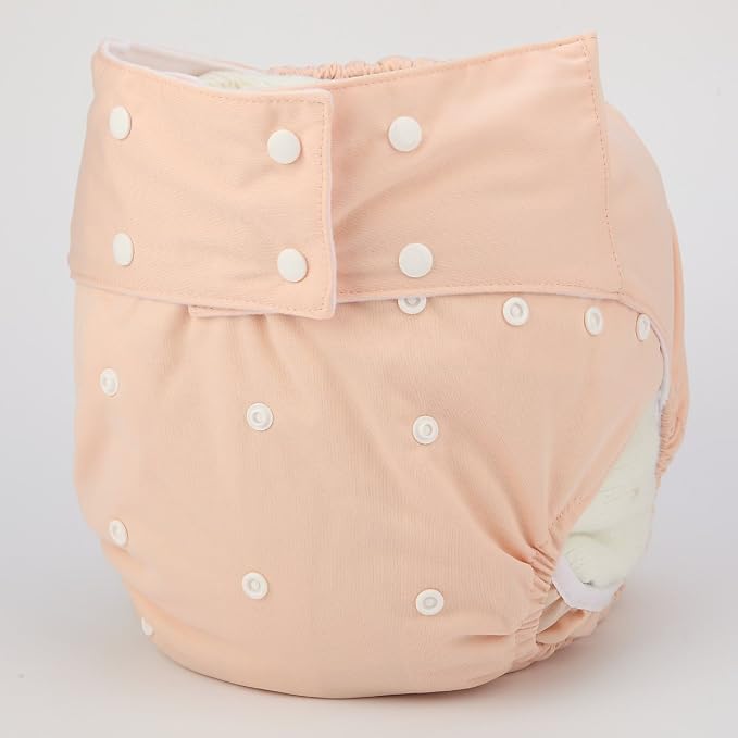 Teen Adult Cloth Diaper Nappy Reusable Washable for Disability Incontinence Women (Beige)