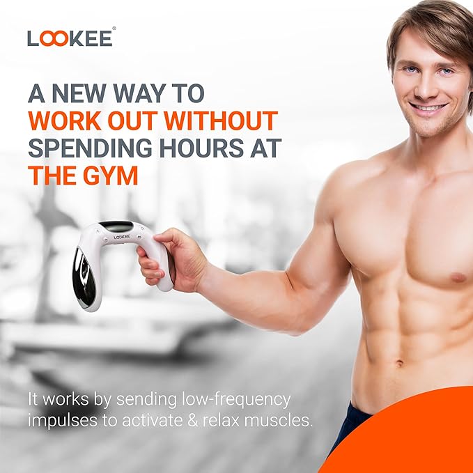 LOOKEE VibHeal Arm Exerciser | Flabby Arms Workout, Hand & Wrist Massager | Portable Arm Toning & Recovery Device with 15 Intensity Levels, Travel-Friendly Fitness for Men & Women