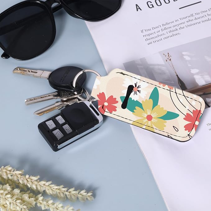 Chapstick Holder Keychain Lip Balm Holder with Clip