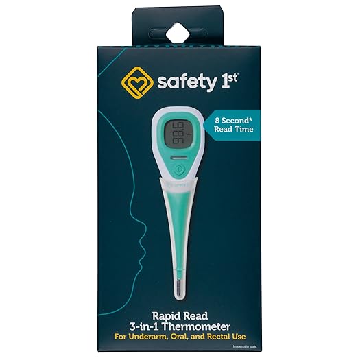 Safety 1st Rapid Read 3-In-1 Thermometer, Aqua, One Size