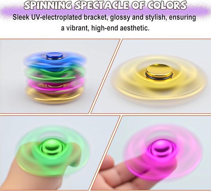 Fidget Toys Adults 5 Pack,Metal Fidget Spinner Stress Reducer,Fidgets for Adults & Teens & Kids Age 6+,Valentines Day Gifts