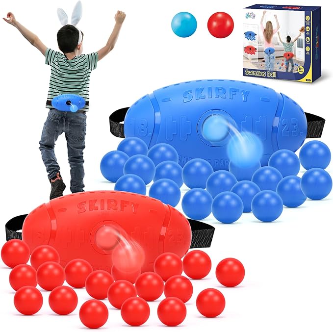 Skirfy Christmas Party Shaking Swing Balls Game Set for Kids Adults,Backyard Family Toy with 40 Balls, Birthday Games Outdoors Indoors Bachelorette Party Games for Boys and Girls Age 5 6 7 8 9+