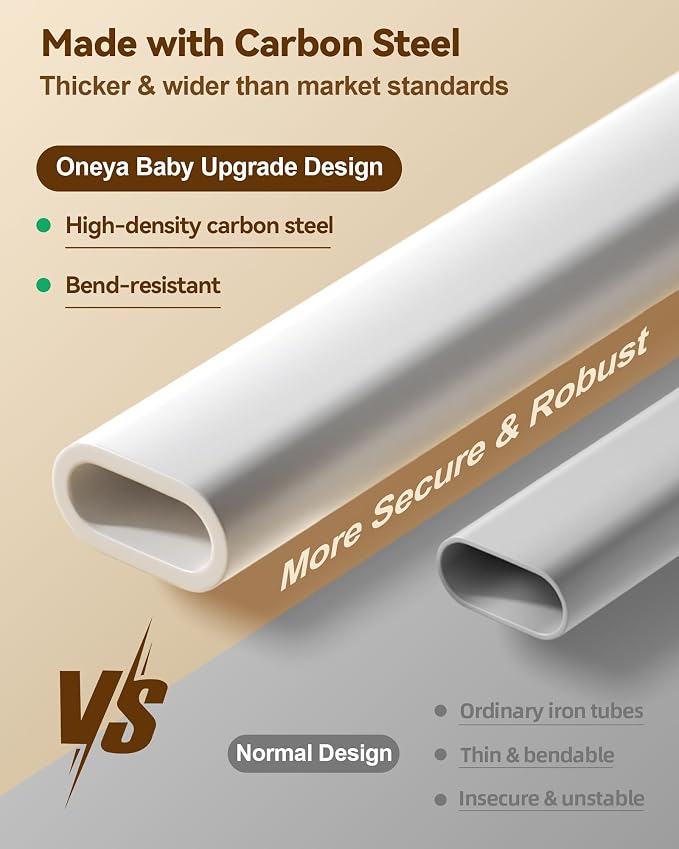 2 Piece Bed Rails for King Size Bed, No-Drill Baby Safety Guard 74.8”x78.7” | Thickened Baby Bed Rail Guard for Toddlers Kids, No-drill Setup, Gap-free Fall Protection, 24 Height Settings, White/Grey