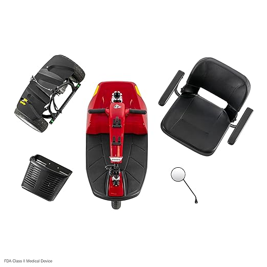 Rascal Conquest 3-Wheel Heavy-Duty Outdoor Mobility Scooter, Long-Range Battery-Powered Electric Travel, 350lb Capacity, Battery Included