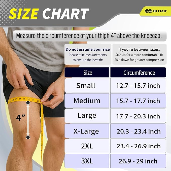 Knee Sleeves for Men and Women 2 Pack, Compression Knee Brace for Running, Workout, Sports, Knee Braces for Meniscus Tear, ACL, Arthritis, Joint Pain Relief and Injury Recovery Plus Size Black 3XL