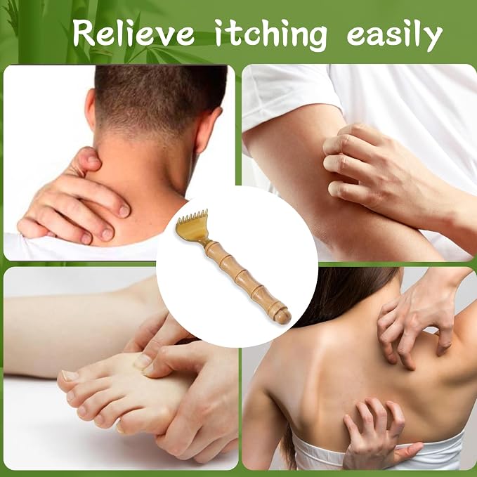 Extendable Wooden Backscratcher, Portable Back-Scratcher for Adults | Telescoping Body Scratcher for Men Women Body Scratcher