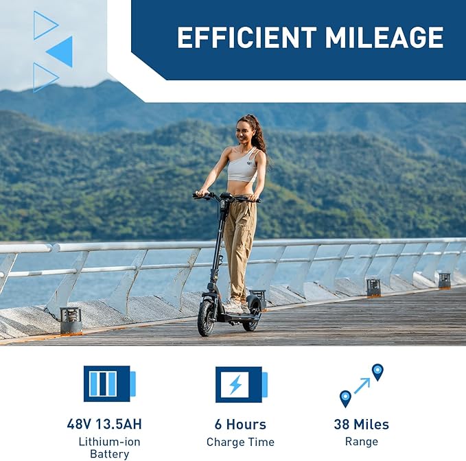 Hiboy S2 Pro/X300 Electric Scooter, 500W Motor, 10"/12" Tires, 25/38 Miles Range E Scooter, 19/23 Mph Folding Commuter Electric Scooter for Adults